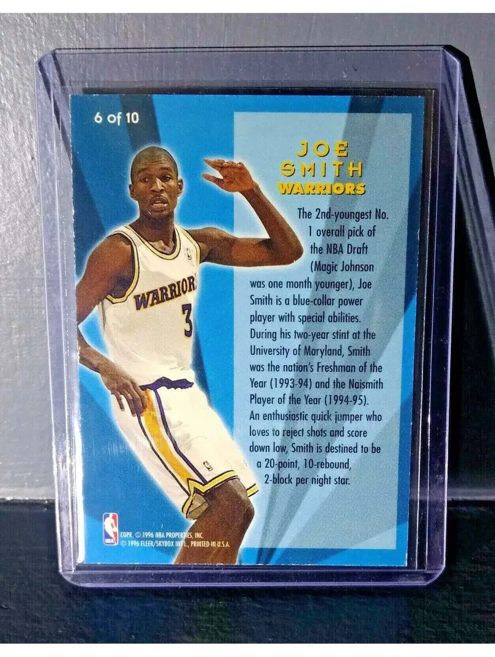 1995-96 Joe Smith Fleer Ultra All-Rookies #6 Basketball Card